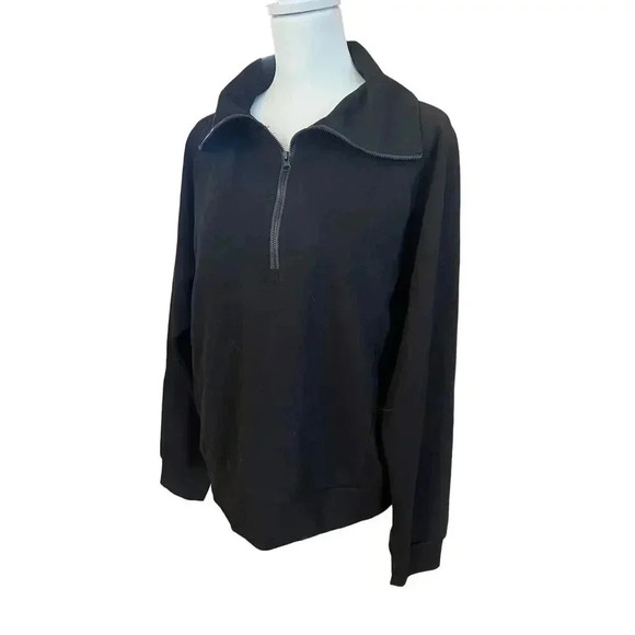 ANRABESS ATHLEAISURE 1/4 ZIP WORKOUT TOP WOMENS SIZE MEDIUM - Picture 2 of 6